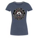 Camiseta premium mujer | Arte Runas The Northern Black Forge - azul jaspeado