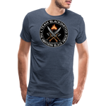 Camiseta prémium hombre | Team Blacksmiths weapons The Northern Black Forge - azul jaspeado