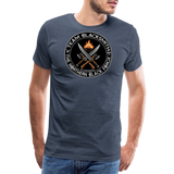 Camiseta prémium hombre | Team Blacksmiths weapons The Northern Black Forge - azul jaspeado