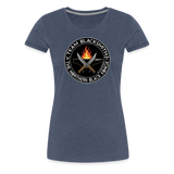 Camiseta premium mujer | Team Blacksmiths knife The Northern Black Forge - azul jaspeado