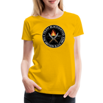 Camiseta premium mujer | Team Blacksmiths knife The Northern Black Forge - amarillo sol