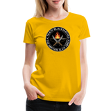 Camiseta premium mujer | Team Blacksmiths knife The Northern Black Forge - amarillo sol