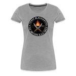 Camiseta premium mujer | Team Blacksmiths knife The Northern Black Forge - gris jaspeado