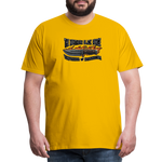 Camiseta prémium hombre | KnifeMaker The Northern Black Forge - amarillo sol