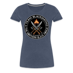 Camiseta premium mujer | Team Blacksmiths weapons The Northern Black Forge - azul jaspeado
