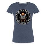 Camiseta premium mujer | Team Blacksmiths weapons The Northern Black Forge - azul jaspeado