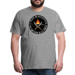 Camiseta prémium hombre | Team blacksmith knife The Northern Black Forge - gris jaspeado