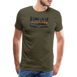 Camiseta prémium hombre | KnifeMaker The Northern Black Forge - caqui