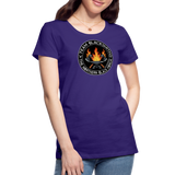 Camiseta premium mujer | Team Blacksmiths axes The Northern Black Forge - púrpura