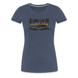 Camiseta premium mujer | KnifeMaker The Northern Black Forge - azul jaspeado