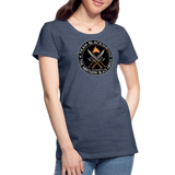 Camiseta premium mujer | Team Blacksmiths weapons The Northern Black Forge - azul jaspeado