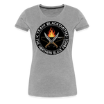 Camiseta premium mujer | Team Blacksmiths knife The Northern Black Forge - gris jaspeado