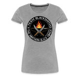 Camiseta premium mujer | Team Blacksmiths knife The Northern Black Forge - gris jaspeado