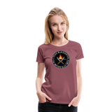 Camiseta premium mujer | Team Blacksmiths knife The Northern Black Forge - malva