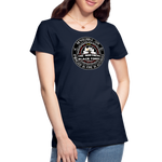 Camiseta premium mujer | Arte Runas The Northern Black Forge - azul marino