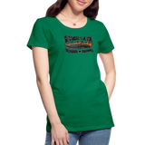 Camiseta premium mujer | KnifeMaker The Northern Black Forge - verde 