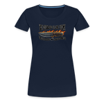 Camiseta premium mujer | KnifeMaker The Northern Black Forge - azul marino