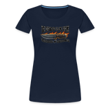 Camiseta premium mujer | KnifeMaker The Northern Black Forge - azul marino