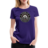 Camiseta premium mujer | Arte Runas The Northern Black Forge - púrpura