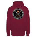 Sudadera clásica | Team Blacksmiths weapons The Northern Black Forge by Arte Runas - rojo bordeaux