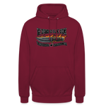 Sudadera clásica | KnifeMaker The Northern Black Forge - rojo bordeaux