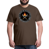 Camiseta prémium hombre | Team blacksmith knife The Northern Black Forge - marrón noble