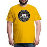 Camiseta prémium hombre | Arte Runas The Northern Black Forge - amarillo sol