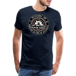 Camiseta prémium hombre | Arte Runas The Northern Black Forge - azul marino