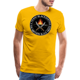 Camiseta prémium hombre | Team blacksmith knife The Northern Black Forge - amarillo sol