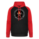 Sudadera dos tonos - Team Blacksmiths knife The Northern Black Forge - negro/rojo