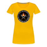 Camiseta premium mujer | Team Blacksmiths knife The Northern Black Forge - amarillo sol