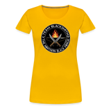 Camiseta premium mujer | Team Blacksmiths knife The Northern Black Forge - amarillo sol