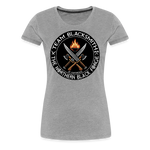 Camiseta premium mujer | Team Blacksmiths weapons The Northern Black Forge - gris jaspeado