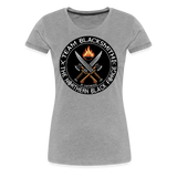 Camiseta premium mujer | Team Blacksmiths weapons The Northern Black Forge - gris jaspeado