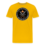 Camiseta prémium hombre | Team Blacksmiths weapons The Northern Black Forge - amarillo sol