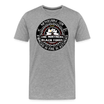 Camiseta prémium hombre | Arte Runas The Northern Black Forge - gris jaspeado