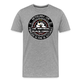 Camiseta prémium hombre | Arte Runas The Northern Black Forge - gris jaspeado