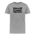 Camiseta prémium hombre | KnifeMaker The Northern Black Forge - gris jaspeado