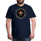 Camiseta prémium hombre | Team blacksmith knife The Northern Black Forge - azul marino