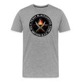 Camiseta prémium hombre | Team blacksmith knife The Northern Black Forge - gris jaspeado