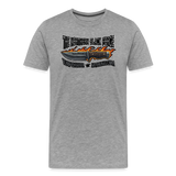 Camiseta prémium hombre | KnifeMaker The Northern Black Forge - gris jaspeado