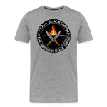Camiseta prémium hombre | Team blacksmith knife The Northern Black Forge - gris jaspeado