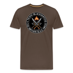 Camiseta prémium hombre | Team Blacksmiths weapons The Northern Black Forge - marrón noble