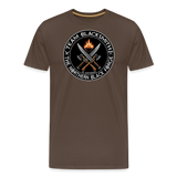 Camiseta prémium hombre | Team Blacksmiths weapons The Northern Black Forge - marrón noble