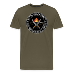 Camiseta prémium hombre | Team blacksmith knife The Northern Black Forge - caqui