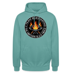 Sudadera clásica | Team Blacksmiths axes The Northern Black Forge by Arte Runas - turquesa pastel