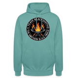 Sudadera clásica | Team Blacksmiths axes The Northern Black Forge by Arte Runas - turquesa pastel