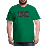 Camiseta prémium hombre | KnifeMaker The Northern Black Forge - verde 