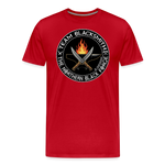 Camiseta prémium hombre | Team blacksmith knife The Northern Black Forge - rojo