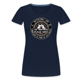 Camiseta premium mujer | Arte Runas The Northern Black Forge - azul marino